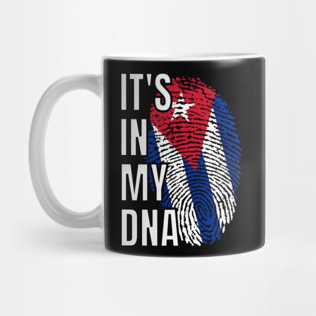 Cuba Flag Cuban Pride it's in my DNA Fingerprint by teeshirtmarket